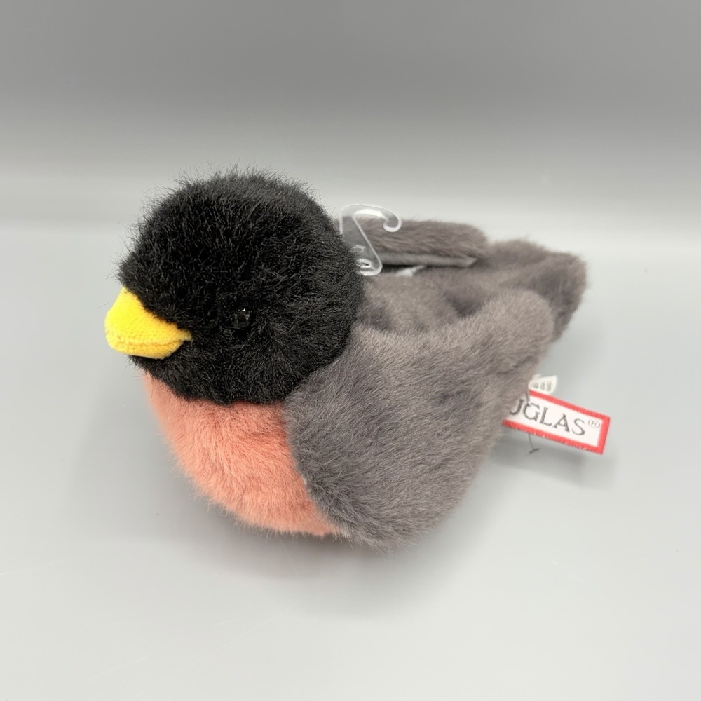 Douglas Melody Robin Plush Stuffed Animal Soft Gray And Red Body Nwot